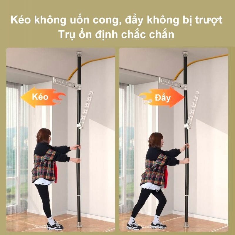 𝐎𝐥𝐢𝐟𝐞 Thanh Treo Không Cần Khoan Giá Treo Quần Áo Dung Tích Lớn Giá Treo Quần Áo Cài Đặt Dễ