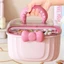 Hộp Bảo Quản Kẹp Tóc CORALTIDE, Phụ Kiện Tóc Hộp Trang Sức Chống Thấm Nước, Hộp Đựng Nhiều Lớp Nơ Dễ Thương Cô Gái