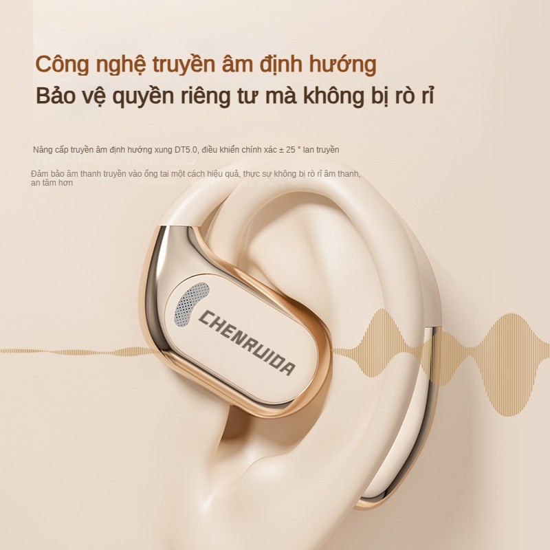Tai nghe Bluetooth không dây Earhook Loại mở Không dẫn truyền xương trong tai Tai nghe tuổi thọ pin dài