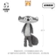 Bct Jooki Kawaii Sói Xám Đồ Chơi Sang Trọng Dễ Thương Biển Otter Thỏ Gấu Bông Búp Bê Mềm Lấp Đầy Búp Bê Phòng Ngủ Gối Bé Trai Bé Gái Trẻ Em Đồng Hành Búp Bê Quà Tặng Sinh Nhật Quà Tặng Năm Mới