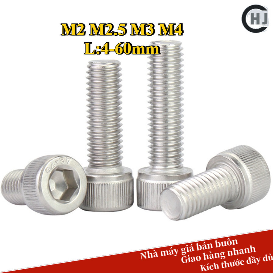 ốc lục giác/ốc lục giác chìm/M2 M2.5 M3 M4 Ốc Vít Lục Giác inox 316/Ốc ...