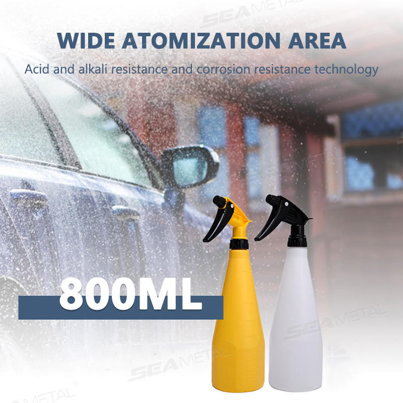 Bình xịt ô tô SEAMETAL 800ML Chai xịt rửa xe chống axit và kiềm có vòi phun có thể điều chỉnh Bình tưới nước