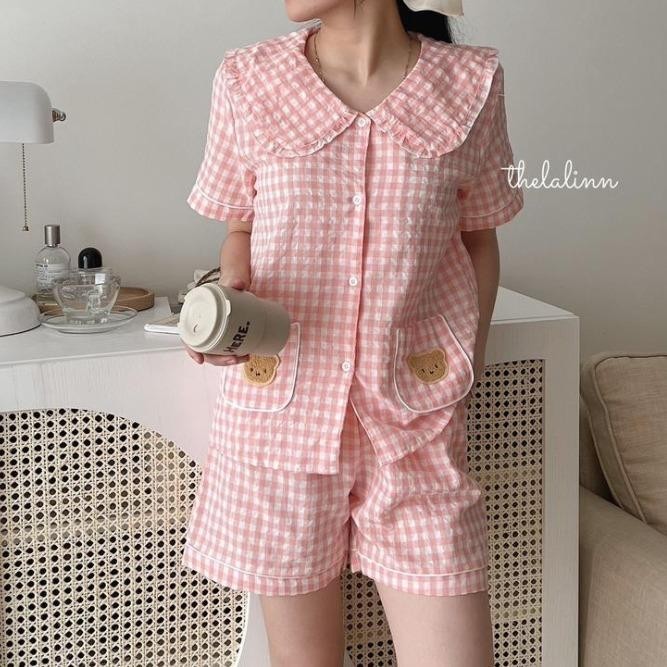 Bộ Pijama Nữ Bigsize Mùa Hè Tay Ngắn Quần Đùi Mặc Nhà Mát Mẻ Dễ Thương – Nhà PONA