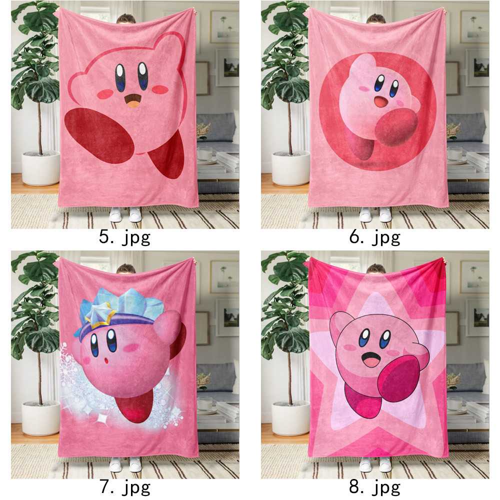 Kirby Flannel Chăn Một Mặt In Flannel Chăn Điều Hòa Không Khí Chăn