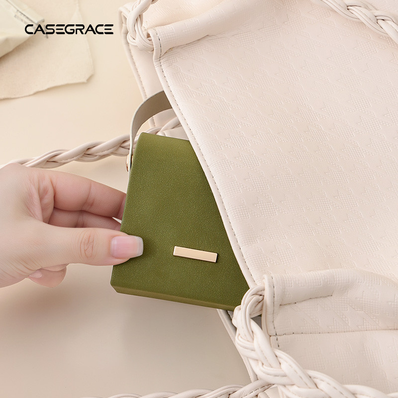 CASEGRACE Hộp Trang Sức Người Tổ Chức Hộp Trang Sức Có Tay Cầm Hộp Bảo Quản Trang Sức Bộ Sưu Tập Đồng Hồ Vòng Cổ Bông Tai Hộp Quà Tặng