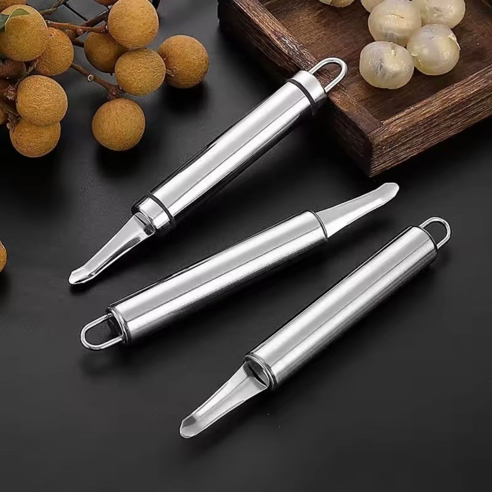 [Trang chủ] Dụng cụ loại bỏ Corer trái cây chuyên nghiệp - Dụng cụ 15cm bằng thép không gỉ hạng nặng có vòi hút, lý tưởng cho xoài / bơ / trái cây đá sử dụng trong nhà bếp