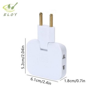 [ELOY] Ổ cắm điện nối dài EU 1 3 180° Ổ cắm chuyển đổi xoay AC VN