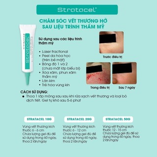 Gel Stratacel làm lành vết thương, giúp phục hồi sau liệu trình laser