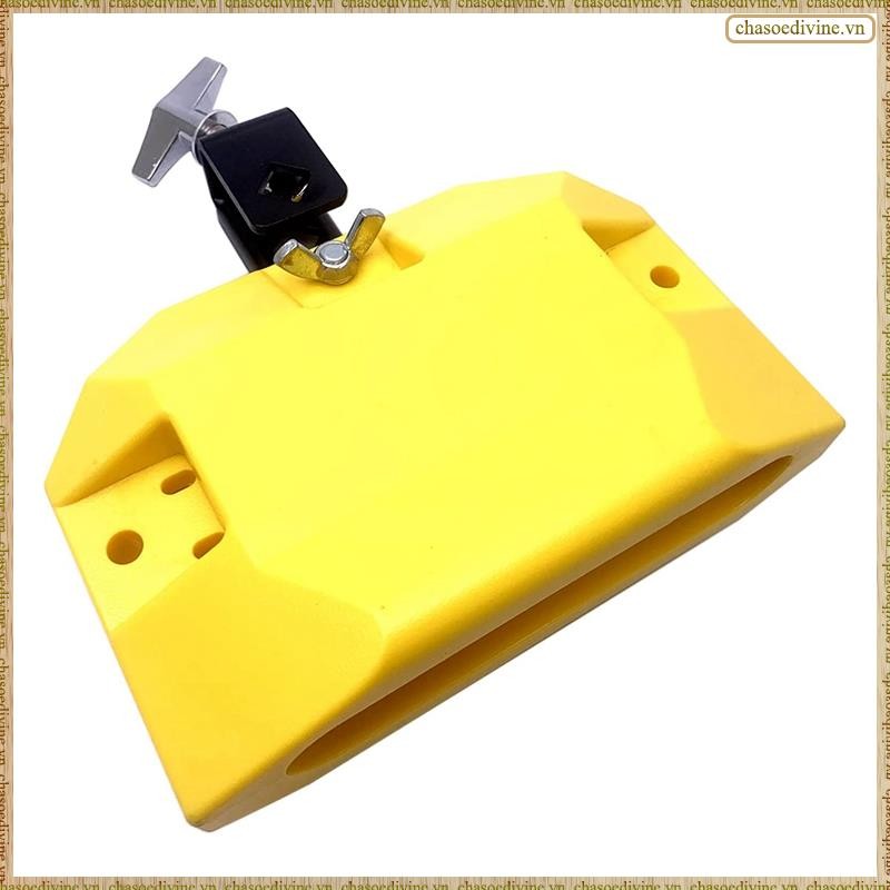 [K O G X] Nhạc cụ Jam Drum Block Nhựa với 3 mặt gắn trên trung bình (Vàng)