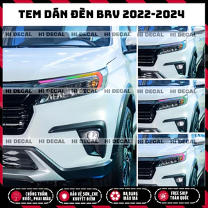 Tem decal dán đèn demi BRV 2022-2024 - tem đổi màu led honda Brv Tem trang trí cao cấp chống nước, bền màu, chịu nhiệt