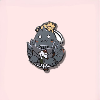 Huy Hiệu Kim Loại Tráng Men Nhân Vật Hoạt Hình Fullmetal Alchemist Làm Quà Tặng Cho Bạn Bè