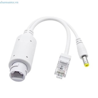 Charmantcc1 Ethernet 48V sang 12V PoE Splitter Adapter 10 100Mbps cho thiết bị mạng