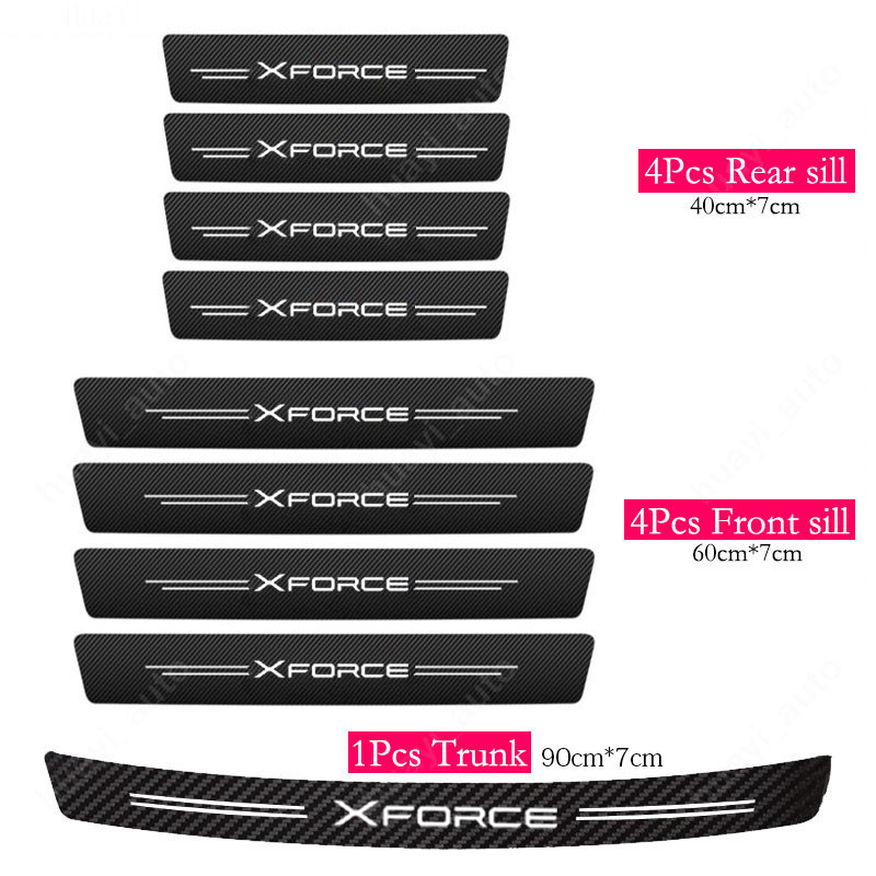 Mitsubishi Xforce Audi Car Sill Sticker Chống Trầy Xước Chống Thấm Nước Cốp Xe Bảo Vệ Cửa Xe Da Bao Phụ Kiện