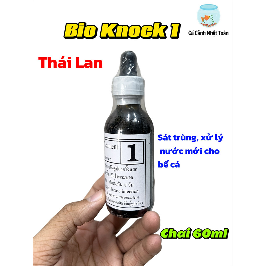 Bio Knock 1 (Chai 60ml) Sát Trùng, Ngừa Các Vấn Đề Cho Bể Cá Cảnh