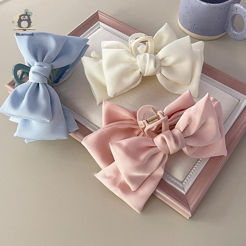 [Bluemood] Kẹp tóc hai mặt rộng rãi thanh lịch Hàn Quốc Kẹp tóc Acrylic Kẹp tóc Barrette Cua Kẹp tóc cho nữ Cô gái Mũ nón đơn giản Phụ kiện tóc Mới