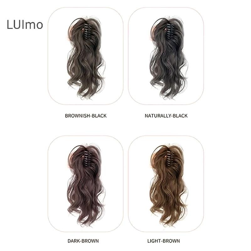 Luimo Tổng Hợp Móng Vuốt Kẹp Đuôi Ngựa Phần Mở Rộng Tóc Ngắn Xoăn Tự Nhiên Đuôi Giả Tóc Cho Nữ Đuôi Ngựa Tóc Đen SBS