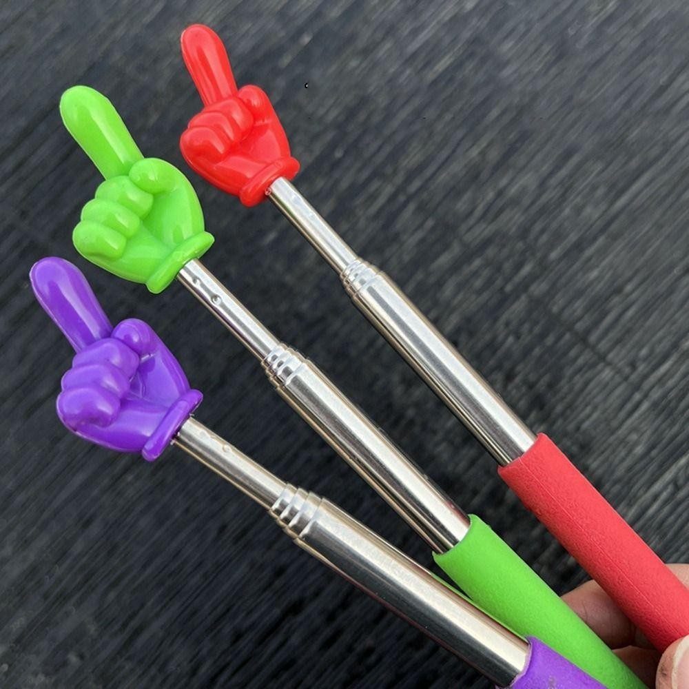 Wanyedi Con trỏ giảng dạy, Thanh kính thiên văn Thiết kế ngón tay Gậy đọc ngón tay, Thanh giảng dạy bằng thép không gỉ bền bỉ dành cho giáo viên