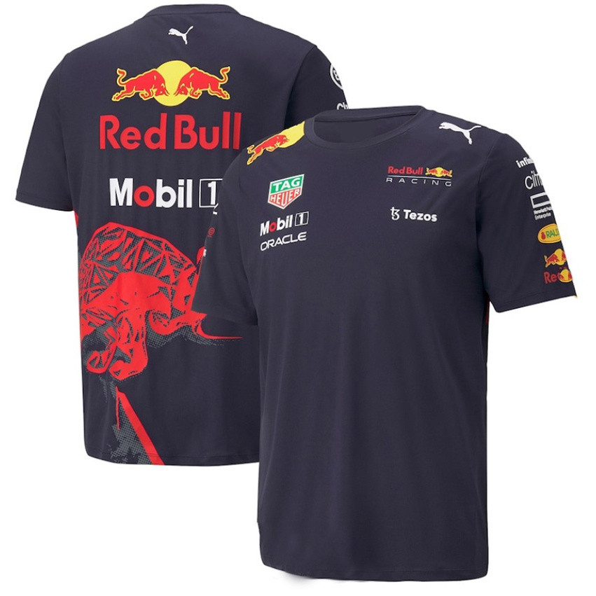 New Red Bull F1 Racing 3D T-Shirt Người Đàn Ông Của Và Phụ Nữ Của Mùa Hè Ngắn Tay Áo Áo Xe Máy Off Road Top
