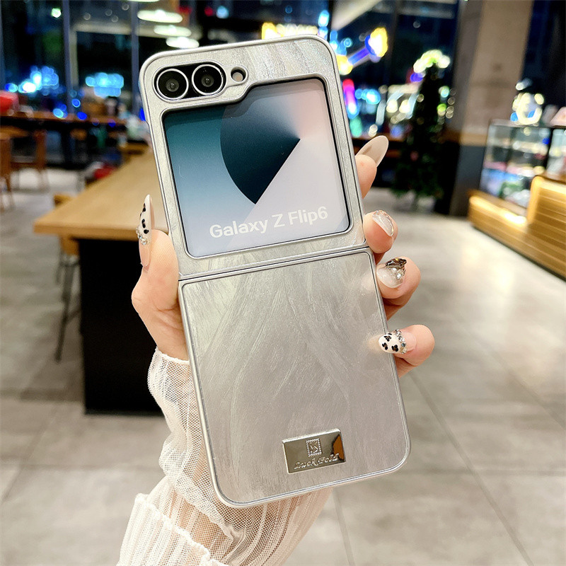 Vỏ sợi băng và lông vũ đầy màu sắc bằng Laser cho Samsung Galaxy Z Flip 5 Flip 6 Flip 4 Z Flip 4 5 6 Vỏ bảo vệ Camera cứng