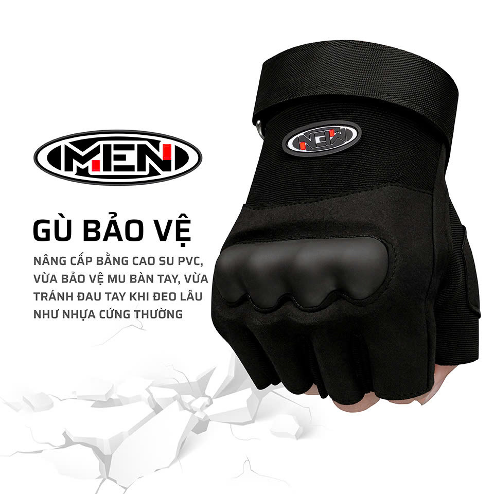 Găng tay có cao su đệm M.E.N -Z5-Z1 bảo vệ tay khi đi xe Bogen chống sốc [XU HƯỚNG THỊNH HÀNH]