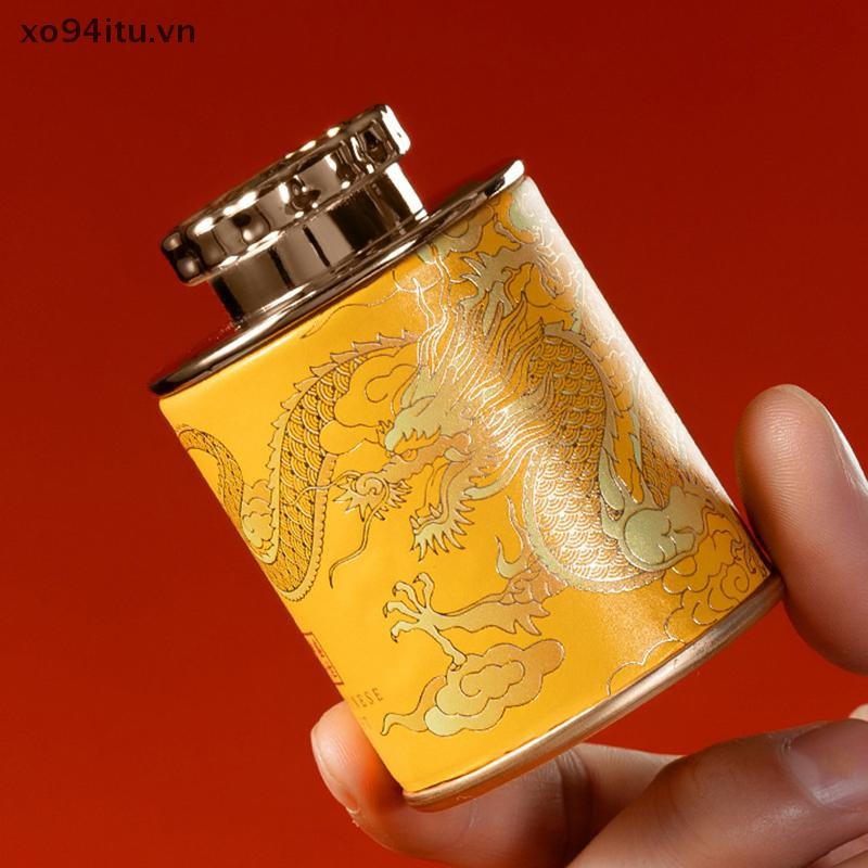 XOITU MỚI Rồng Trống Trà Thiếc Có Thể Hộ Gia Đình Trà Đen Xanh Kín Bình Du Lịch Di Động Trà Nhỏ Bao Bì Hộp Đựng Giấy Có Thể VN