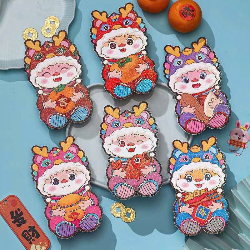 (MẪU 2025) COMBO 20 BAO LÌ XÌ TẾT CHIBI 2025 MIX NGẪU NHIÊN CÁC HÌNH