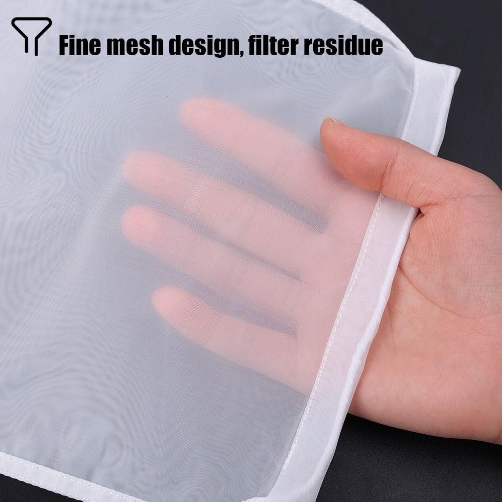 Túi lọc sữa đậu nành BAMBOOB, Bộ lọc nước ép cà phê trà sạch dễ dàng tái sử dụng, Bộ lọc nhỏ giọt rượu có thể gập lại 100 lưới Nylon