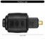 Bộ chuyển đổi âm thanh quang BTM Mini 3 5mm sang Toslink Bộ chuyển đổi quang học trong suốt
