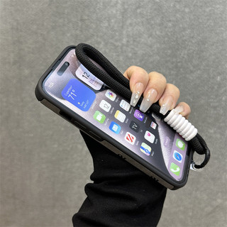 Ốp điện thoại di động dây buộc da lộn màu xám sang trọng cho iPhone16 15 14 13 12 11 Pro MAX IXS MAX XR XS 7 8 Plus bảo vệ camera chống sốc chống rơi mặt sau mềm