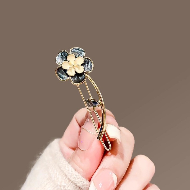 MAUROPOLI [Sẵn Sàng] Kẹp Tóc Hoa Tro Pháo Hoa Nữ Phong Cách Mới Bên Nổ Kẹp Tóc Gãy Phù Hợp Với Kẹp Tóc Tinh Tế Kẹp Tóc Ếch Khóa Kẹp