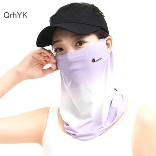 Nhà Máy Thời Trang 1 Khăn Mặt Bảo Vệ Tia UV Mùa Hè Khăn Mặt Màu Trơn Cho Nữ Golf Ice Silk Mask Face Cover Cổ Bọc Bao QrhYK