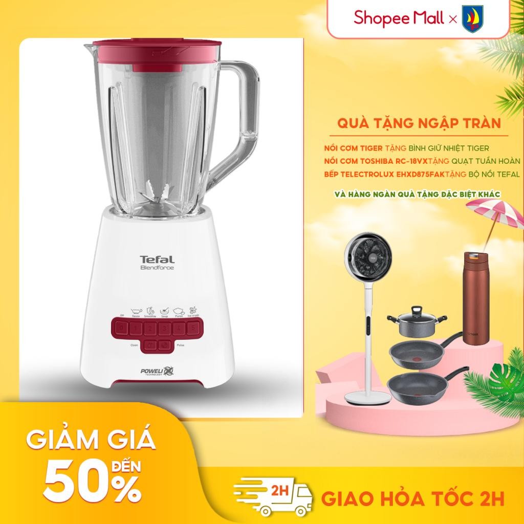 Ảnh Máy xay sinh tố Tefal BL477566 - Dung tích 2L - Công suất 800W - Thép không gỉ - Bảo hành 24 tháng 1