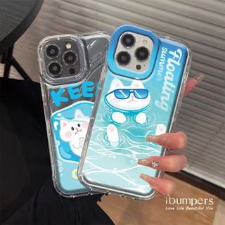 ibumpers Ốp Điện Thoại iPhone Dễ Thương Hoạt Hình Thoáng Mát Họa Tiết Mùa Hè Cho IPhone 16 15 14 12 13 11 Pro Max IP 7 8 Plus X XS XR Mẫu Sóng Ốp Lưng Trong Suốt Dày Dặn TPU Mềm Chống Sốc