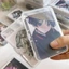 Hộp lưu trữ bằng nhựa trong suốt mới Photocards Hộp lưu trữ thẻ nhỏ Hộp sắp xếp để bàn Hộp phân loại Văn phòng phẩm VN