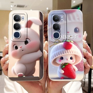 Dành Cho Vivo Y19s Pro Vỏ Hoạt Hình Mèo Thỏ Dễ Thương Mới Vivo Y19s Y 19S V2419 Vỏ Điện Thoại Silicon Mềm Bảo Vệ Ống Kính