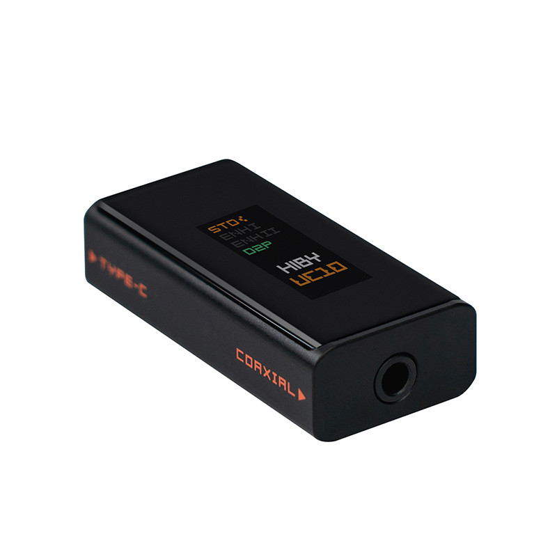 Bộ chuyển đổi đồng trục Hiby UC10 Type-C sang 3,5mm USB-C Tín hiệu HIFI sang chuyển đổi kỹ thuật số Phương tiện truyền phát Bàn xoay kỹ thuật số