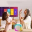 Máy Karaoke Mini FUHUIOT, Loa Bluetooth Di Động K12, Quà Tặng Sinh Nhật USB Có Thể Sạc Lại Với 1 / 2 Micro Không Dây Đèn RGB Micro Karaoke Trẻ Em