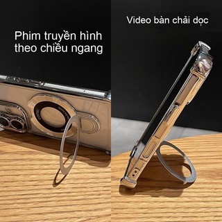 Ốp lưng iPhone chống sốc 4 góc | Giá đỡ từ tính gập gọn | Tiện lợi chắc chắn cho iPhone 11 12 13 14 15 16 17 Pro Max