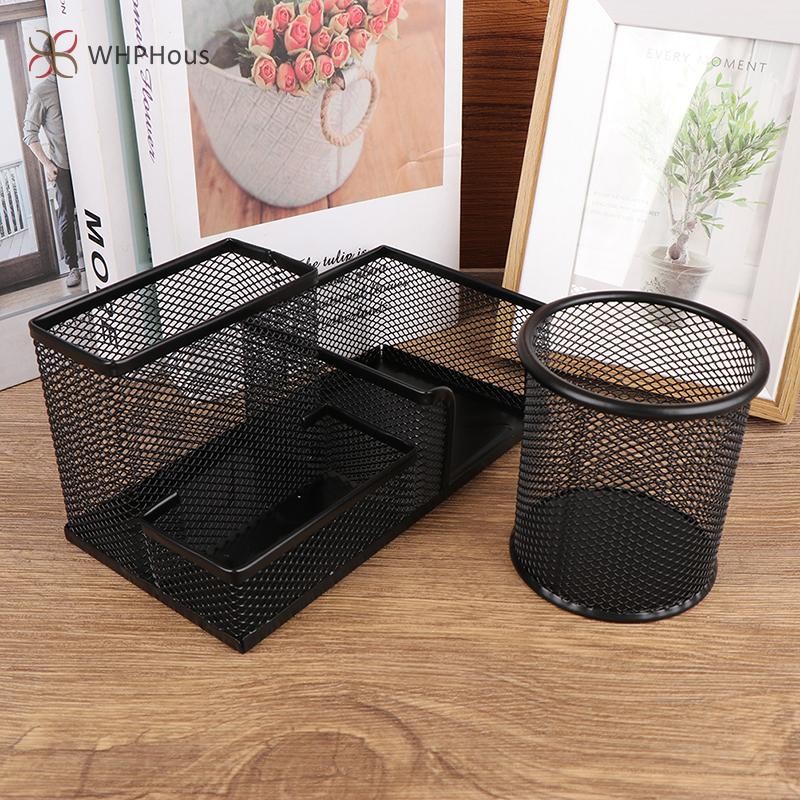 RUA Để Bàn Văn Phòng Phẩm Người Tổ Chức Sáng Tạo Kim Loại Bút Chì Tập Tin Giá Để Đồ Hộp Bảo Quản Phụ Kiện Văn Phòng Để Bàn Trang Trí Mới