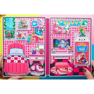 Búp bê giấy nàng công chúa Alice  ở xứ sở kẹo ngọt đồ chơi thủ công toca boca