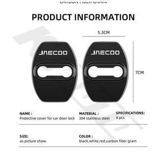 4 Chiếc Jaecoo Khóa Cửa Ô Tô Bao Miếng Dán Bảo Vệ Cho Jaecoo J7 J8 Phụ Kiện Thép Không Gỉ Bụi Bao