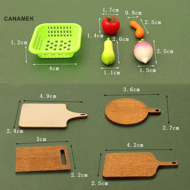 Canamek 1 / 12 Nhà Búp Bê Thu Nhỏ Bộ Đồ Dùng Nhà Bếp Mô Hình Búp Bê Nhà Bếp Làm Bánh Đồ Chơi Trang Trí Cảnh Micro Đạo Cụ Xây Dựng CSF