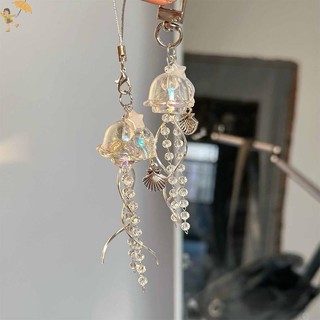 [Gou] Dây buộc điện thoại di động sứa Y2K Thẩm mỹ sel Điện thoại Charm Keycord Thời trang Mặt dây chuyền giữ chìa khóa nữ tính VN