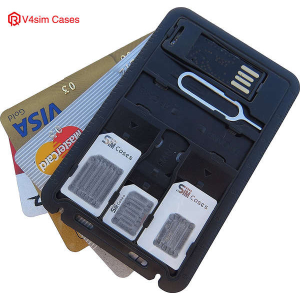 Siêu Mỏng sim Đựng Thẻ Phục Hồi Hộp Đựng Thẻ Điện Thoại Di Động nano Khay Thẻ Khe Cắm Thẻ Kim Kim Phục Hồi Thẻ Điện Thoại Di Động Kim