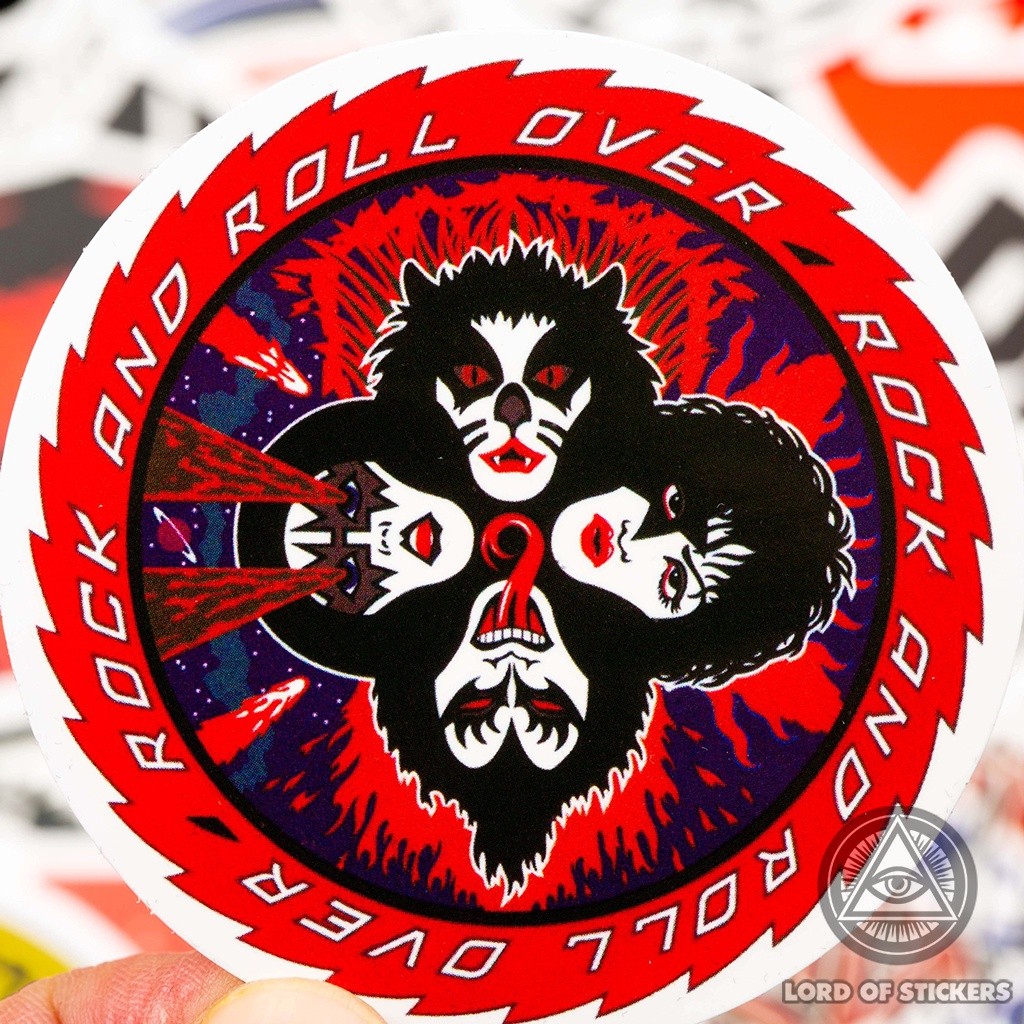 100 Hình Dán Sticker Graffiti Logo Ban Nhạc Rock RocknRoll Metal Punk