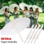 CATMALLER88 1 Chiếc Ô Giấy, Đồ Dùng Cưới Tay Dài Màu Trắng Truyền Thống, Bền DIY Handmade Trống Dia 60 / 84cm Đạo Cụ Chụp Ảnh Cho Tiệc Cưới Kỷ Niệm