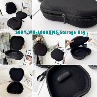 [imamura] Dành Cho Hộp Đựng Tai Nghe SONY WH-1000XM5 Hộp Đựng Tai Nghe EVA Màu Đen Thời Trang Hộp Đựng Tai Nghe Túi Bảo Quản