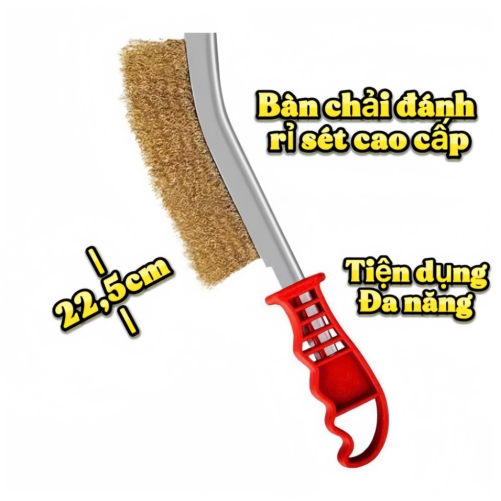 Bàn chải sắt Liwin loại tốt đánh chà rỉ sét, cọ kim loại tiện dụng đa ...
