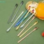 Thìa khuấy tay cầm dài bằng thép không gỉ 304 Trà cà phê Thanh thìa đá Bộ đồ ăn Dụng cụ nhà bếp thời trang Trộn gia vị Món tráng miệng [BK]