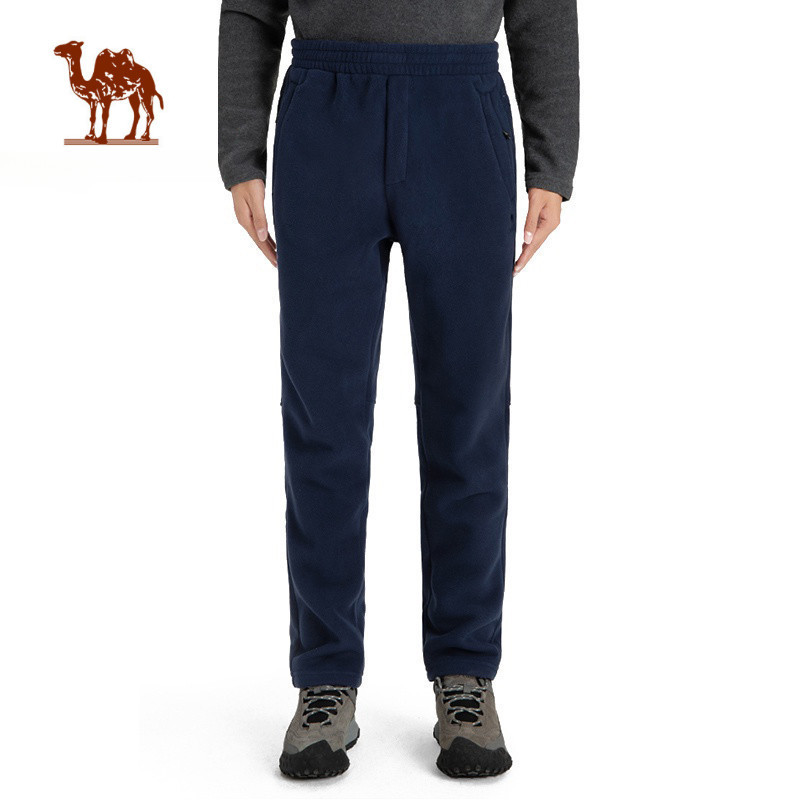 Ảnh Quần dài CAMEL CROWN ống rộng lót lông cừu co giãn chống tĩnh điện thoải mái dành cho nam 1